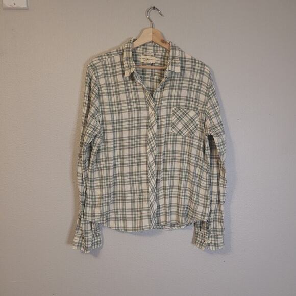 Denim & Supply Ralph Lauren Tops - Denim & Supply Womens Plaid Utility Button Up Top Size XL Green Long Sleeve